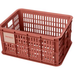 Basil fietskrat S terra red 17.5L recycled