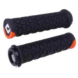 ODI VANQUISH Lock-On handvatten 135 mm Zwart/Oranje