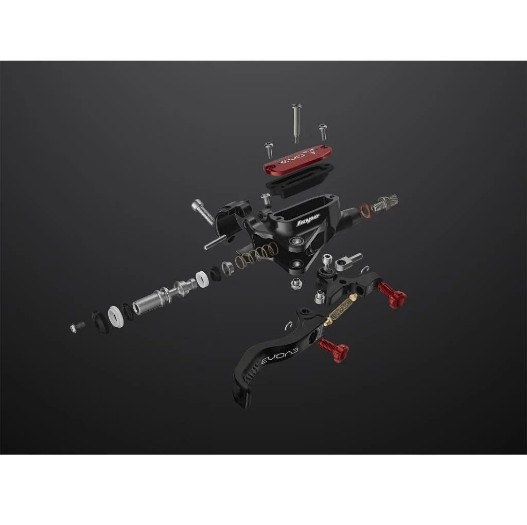 HOPE TECH 4 EVO GR4 Achterrem Zilver/Rood - Afbeelding 4