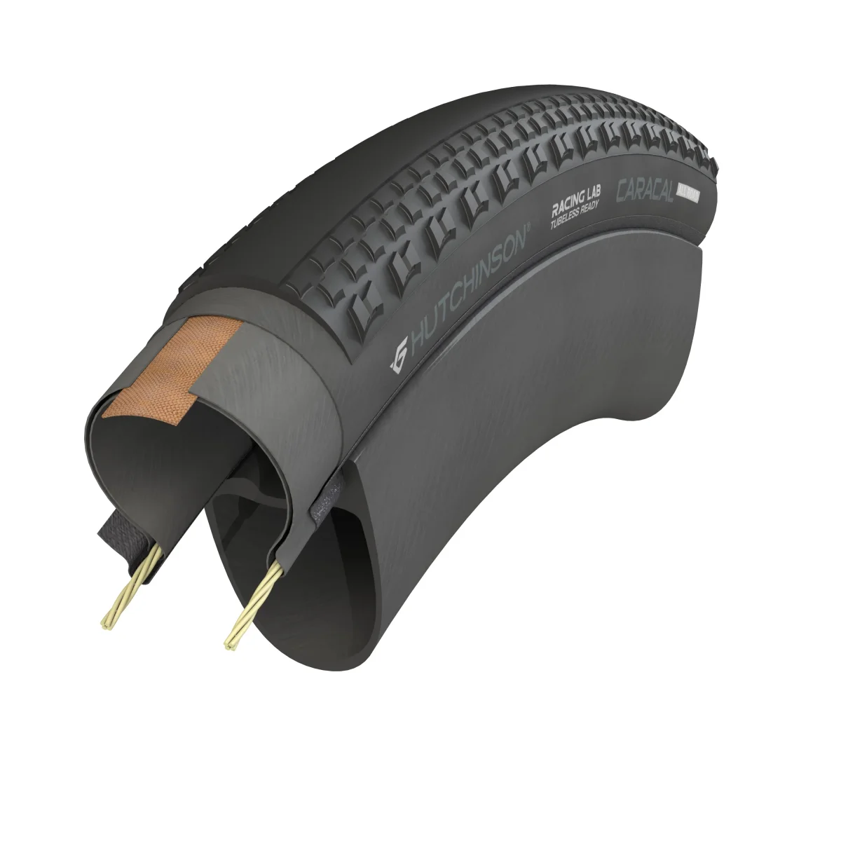 HUTCHINSON CARACAL ALLROAD 700x35 Tubeless Ready Zwarte band - Afbeelding 6