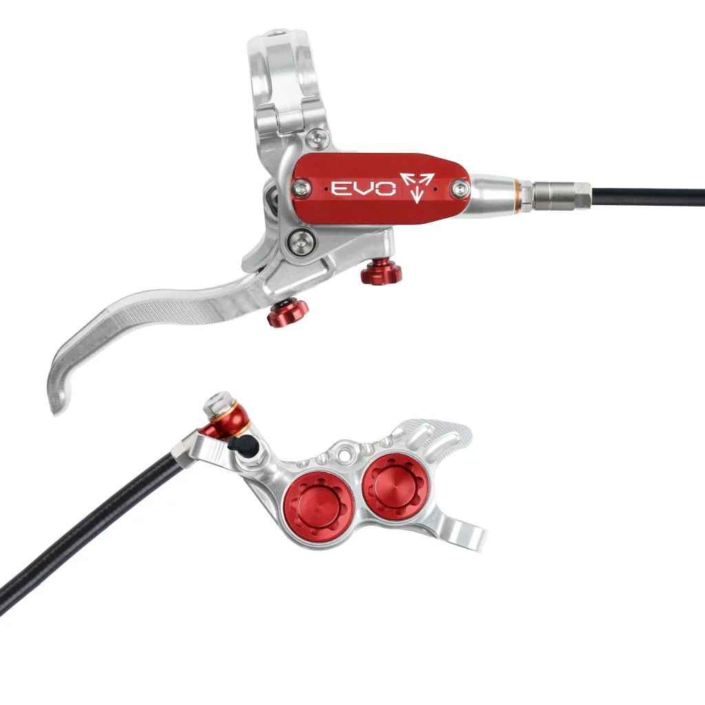 HOPE TECH 4 EVO GR4 Achterrem Zilver/Rood